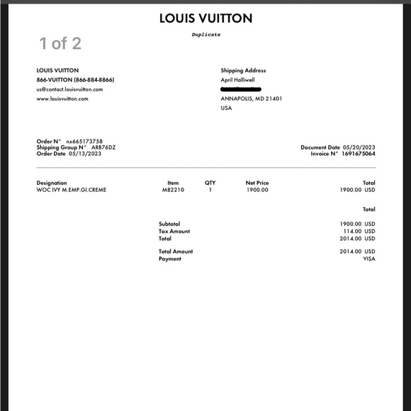 Louis Vuitton wallet on Chain Ivy - Picture 13 of 14